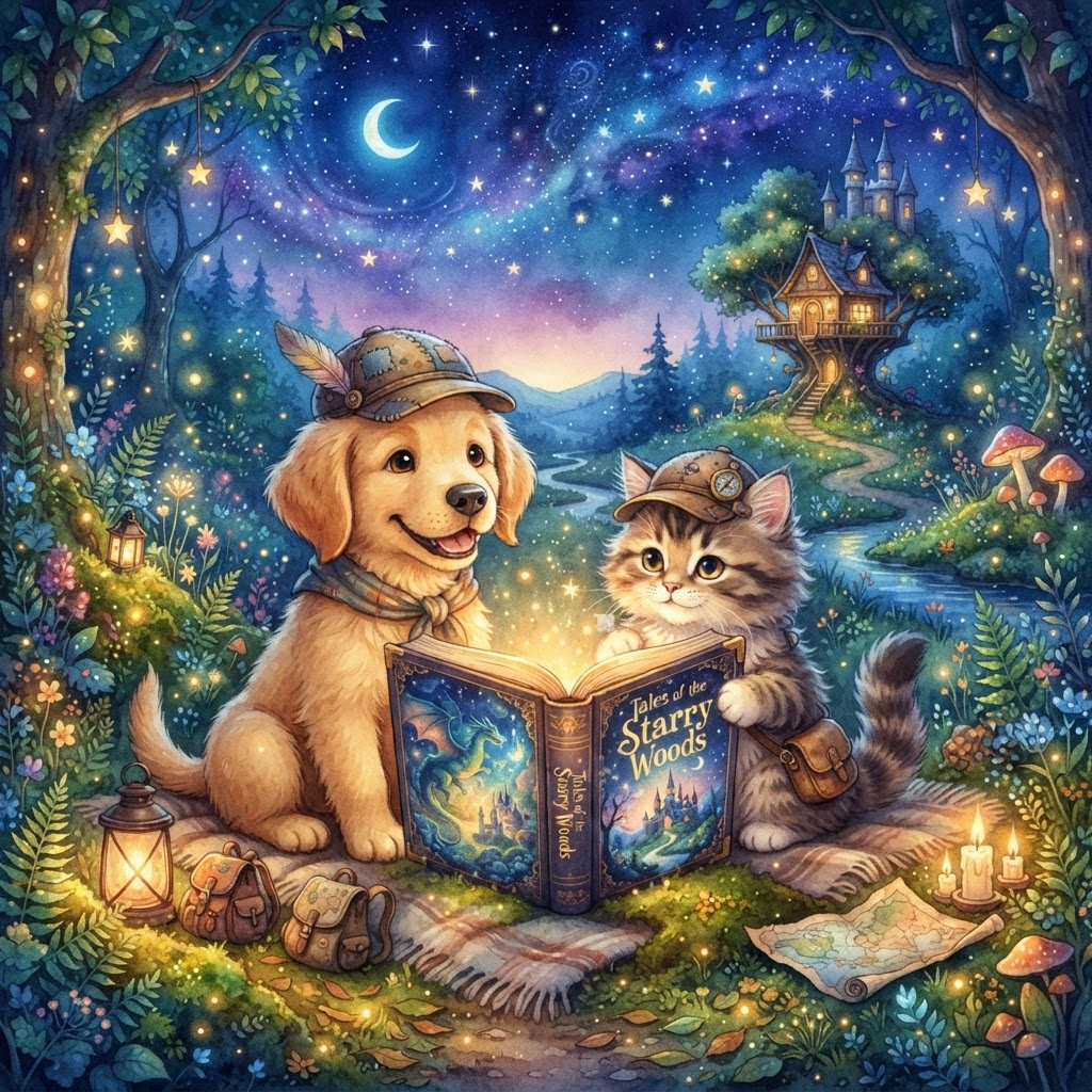 PetTales AI storybook illustration preview